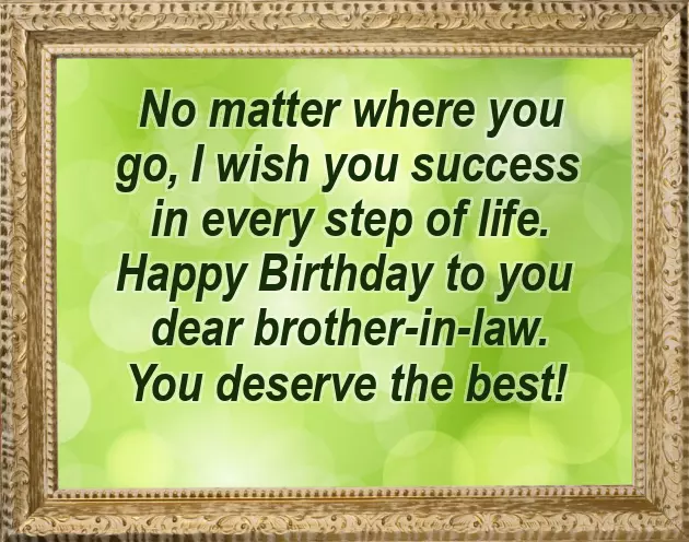 Birthday Wishes For Bro In Law