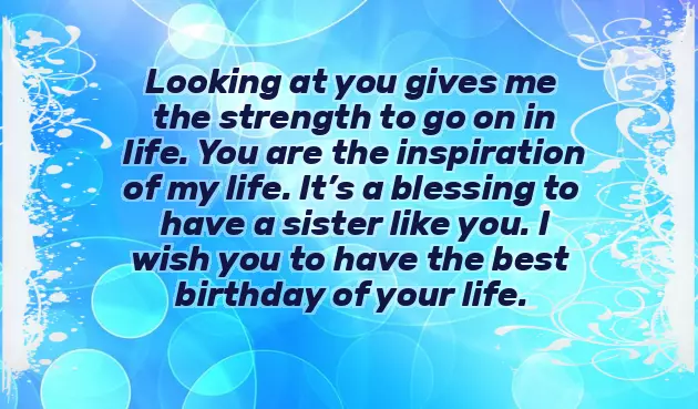 Short Heart Touching Birthday Wishes For A Sister