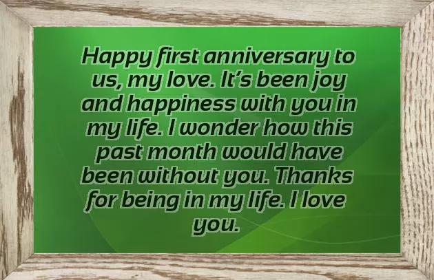 1 Year Anniversary Messages For Boyfriend
