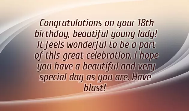 Female 18Th Birthday Wishes