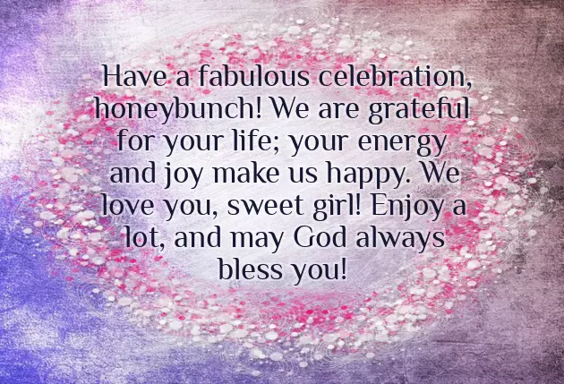 Birthday Greeting For Girl