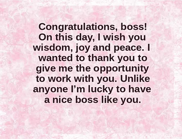 Happy Birthday To Our Boss