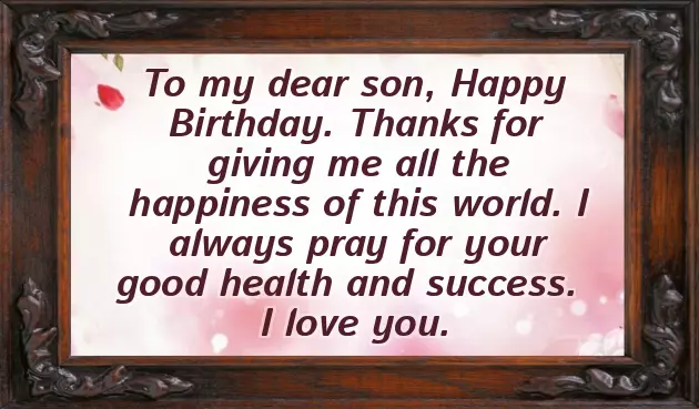 Happy Birthday Handsome Son