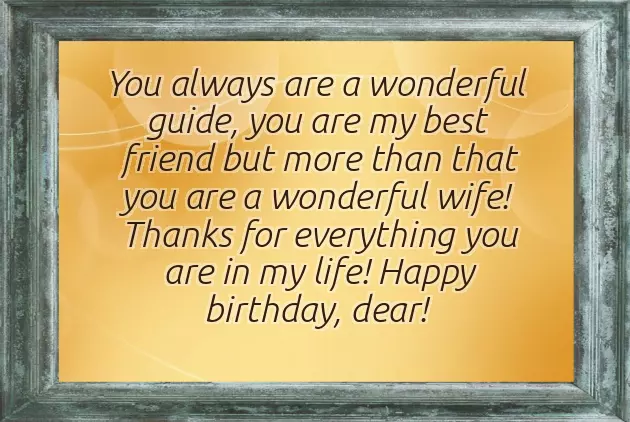 Birthday Status To Wife