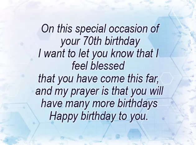 Birthday Wishes For 70 Year Old Female Friend