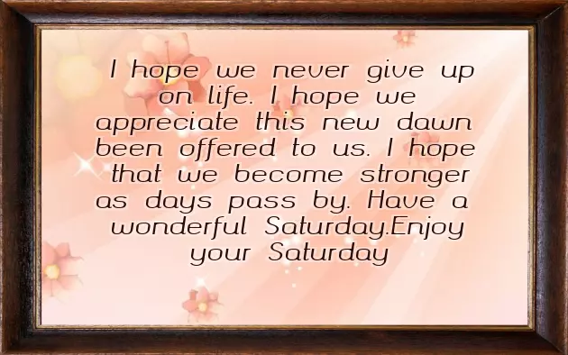 Happy Saturday Wishes
