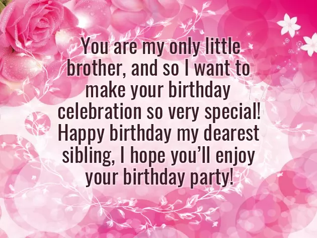 Birthday Wishes For Little Baby Brother