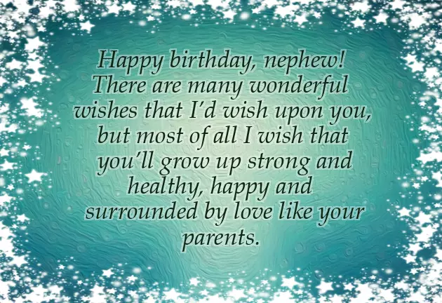 Happy Birthday Wonderful Nephew