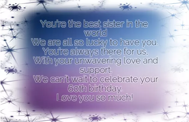 Funny 60Th Birthday Poems For Sister
