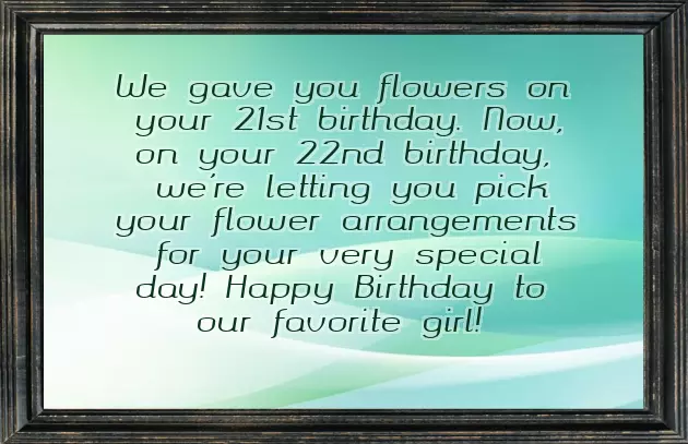 Happy 22Nd Birthday Girl