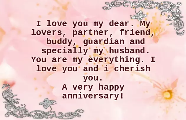 Romantic Wedding Anniversary Wishes For Husband