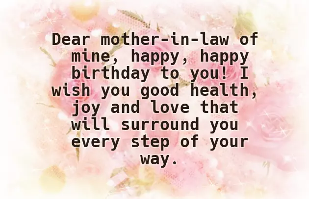 Happy Birthday Greetings To Mother In Law
