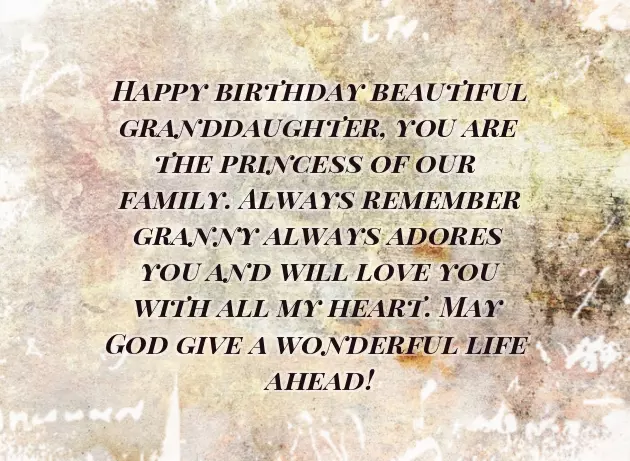 Wishing A Happy Birthday To My Granddaughter Wishing A Happy Birthday To My Granddaughter