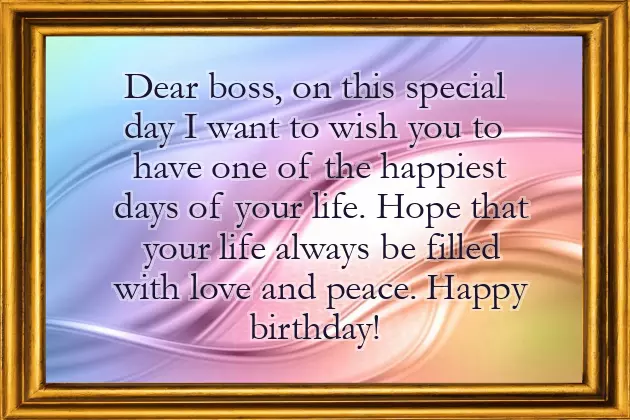 Funny Birthday Wishes For Your Boss