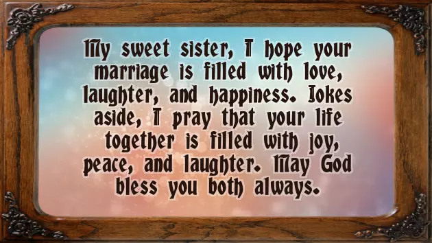 Wedding Greeting For Sister Wedding Greeting For Sister