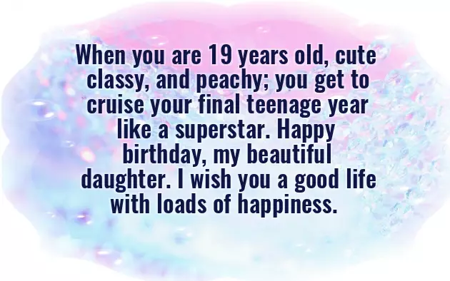 Happy 19Th Birthday Daughter