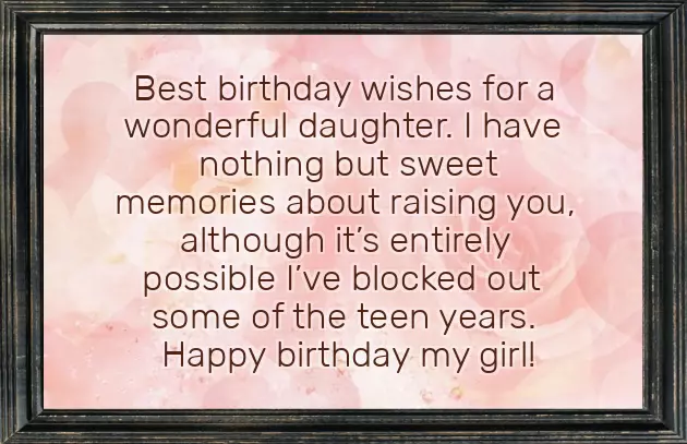 Happy Birthday Message For Girl