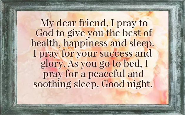 Good Night My Friend Sleep Well