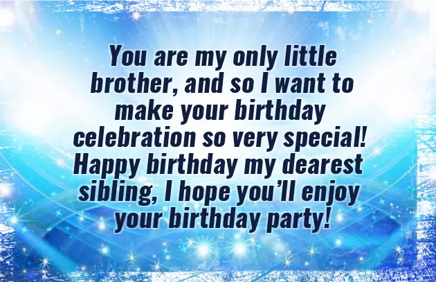 Happy Birthday Kid Brother