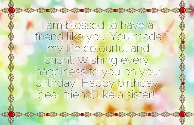 Birthday Wishes For My Best Friend Like Sister Birthday Wishes For My Best Friend Like Sister