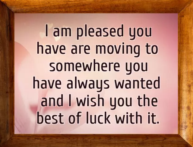 Congratulations On Your Move