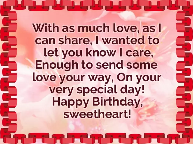 Birthday Post For My Girlfriend