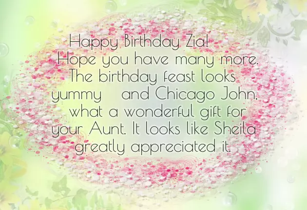 Happy Birthday Aunt Sheila Happy Birthday Aunt Sheila
