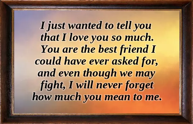 Happy Birthday For Best Friend Letter