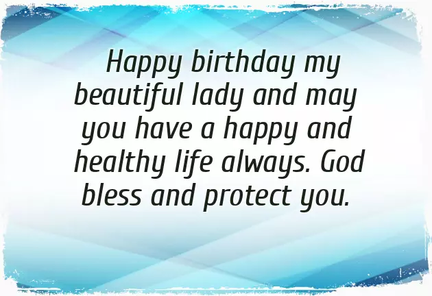 Happy Birthday To Wonderful Lady