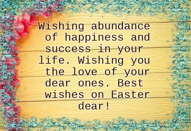 Easter Wishes Text