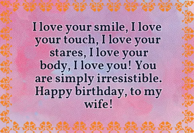 Romantic Birthday Wishes For Wife