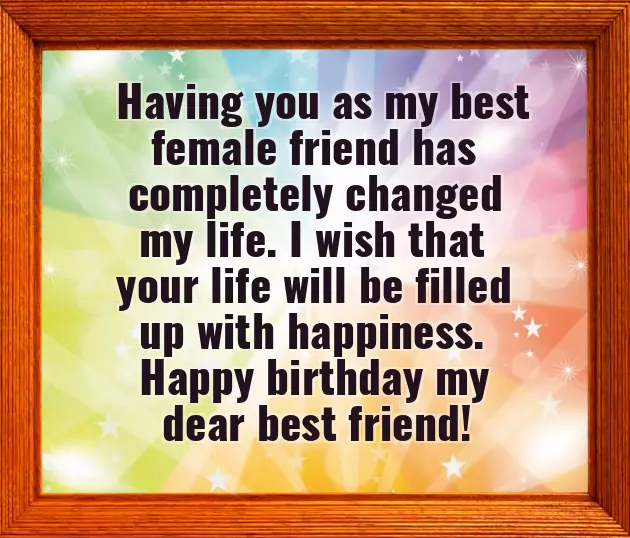 Happy Birthday Wishes Best Friend Female Happy Birthday Wishes Best Friend Female