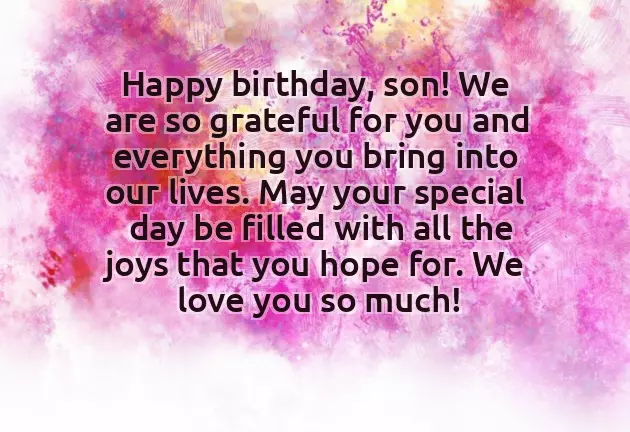 Blessing For Son Birthday Blessing For Son Birthday