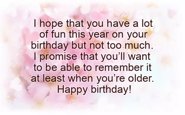 Birthday Text Message