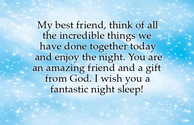 Good Night Message To Best Friend