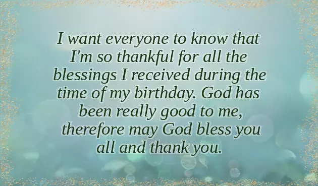 Thank You Note On Birthday Wishes
