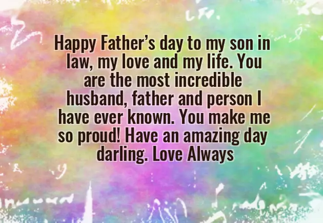 Fathers Day Greetings To Son In Law