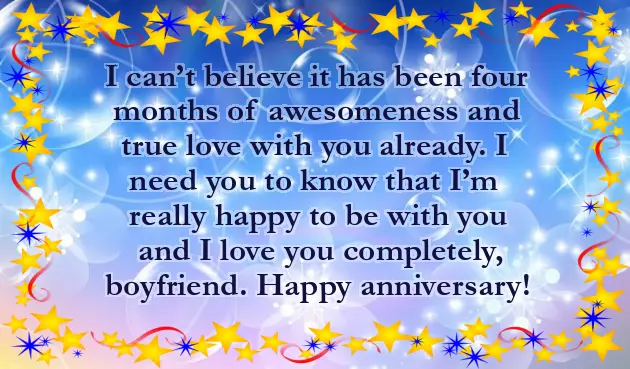 Happy 4 Month Anniversary Quotes