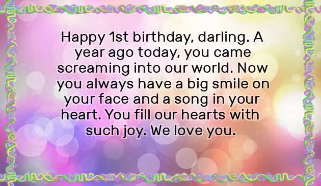 1St Daughter Birthday Wishes 1St Daughter Birthday Wishes