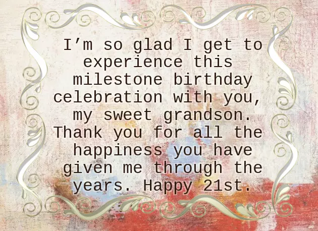 Birthday Wishes For 16 Year Old Grandson