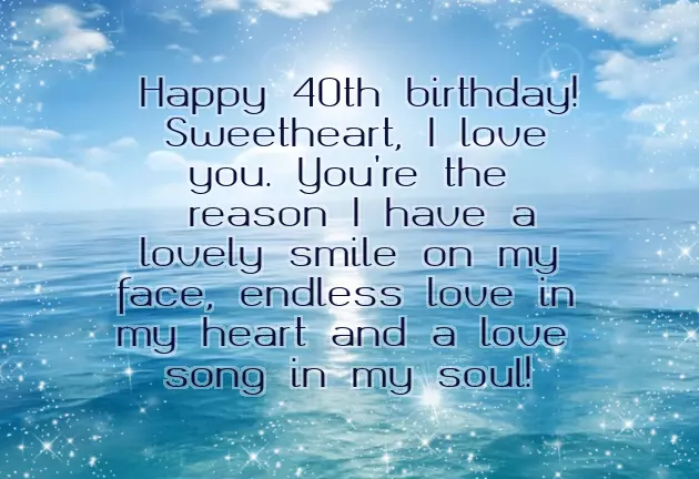 40Th Birthday Messages 40Th Birthday Messages