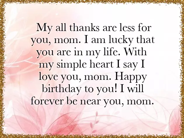 Happy Birthday Wishes From A Mother To Her Daughter