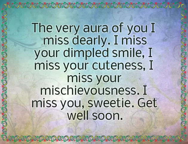 Sweet Get Well Messages For Her