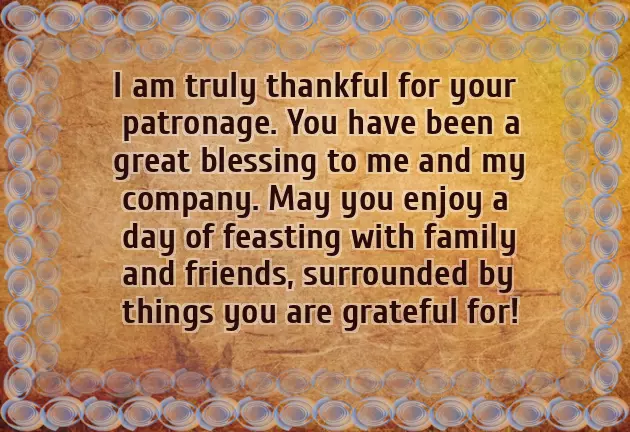 Thanksgiving Greetings Business