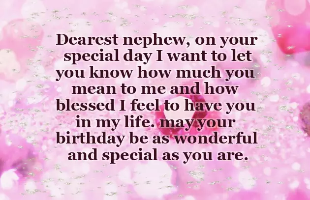 Birthday Wishes For Nephew From Aunt