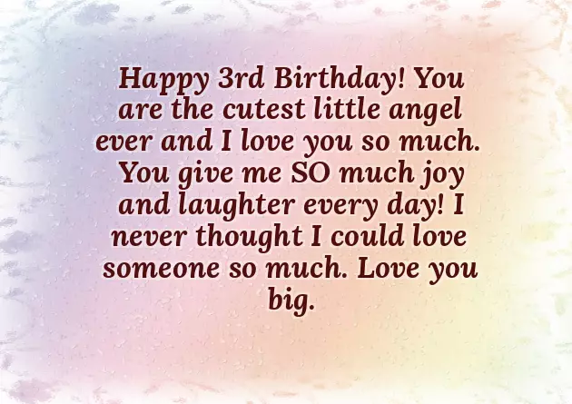 Happy 3Rd Birthday Girl