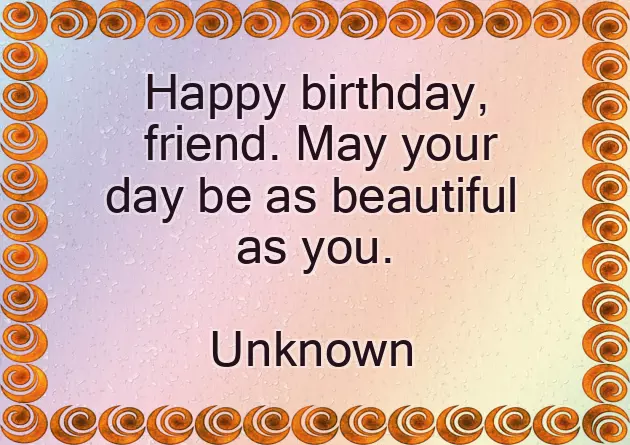 Happy Birthday Simple Quotes For Friend