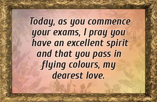 Exam Wishes Sms For Girlfriend
