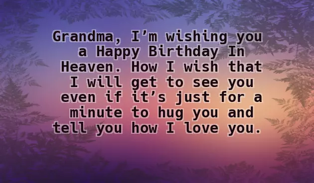 Happy Birthday Prayer For Grandma