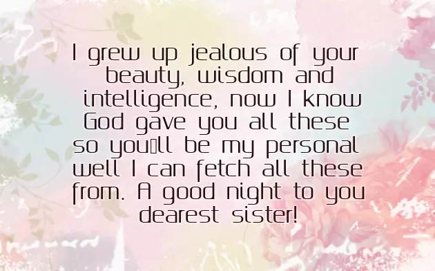 Good Night Beautiful Sister Good Night Beautiful Sister